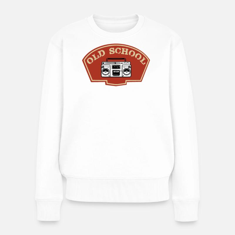 Alte Schule - Frauen Premium Bio Pullover - Weiß