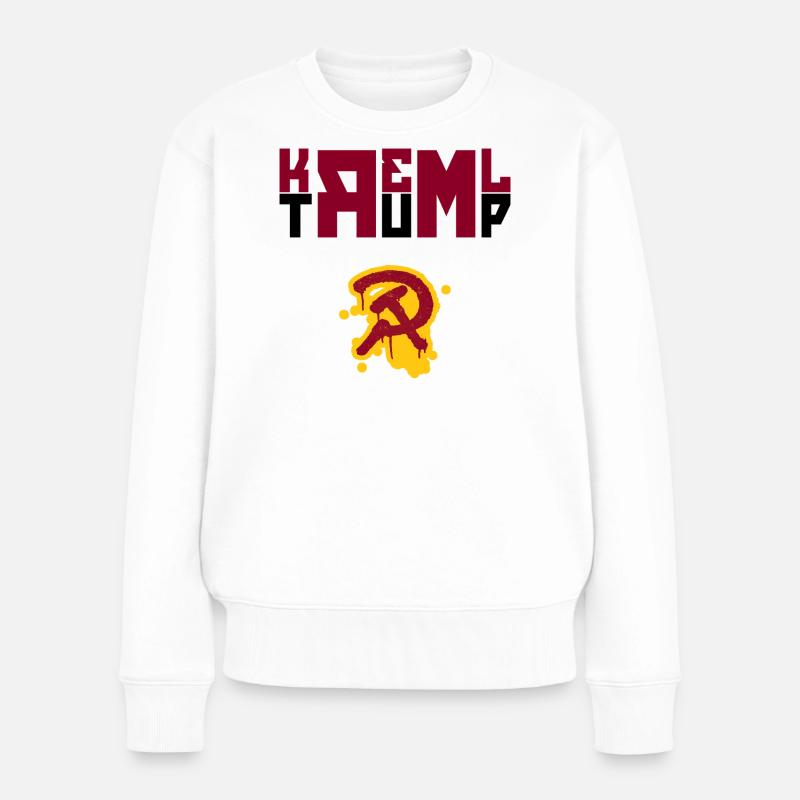 POTUS loves Kreml - neue beste Freunde - Frauen Premium Bio Pullover - Weiß