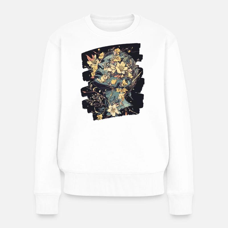 Spring Spring Beginning Flowers - Women's Premium Organic Jumper - white