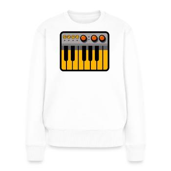 mono synth - Women's Premium Organic Jumper - white - Front - Julia (174cm)