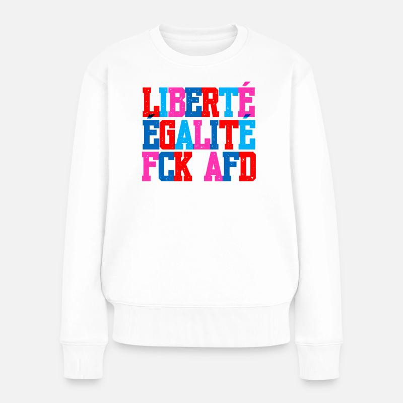 Ich bin so frei - Frauen Premium Bio Pullover - Weiß