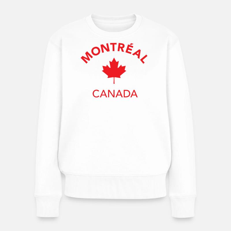 MONTRÉAL, CANADA - Pull Premium bio Femme - blanc