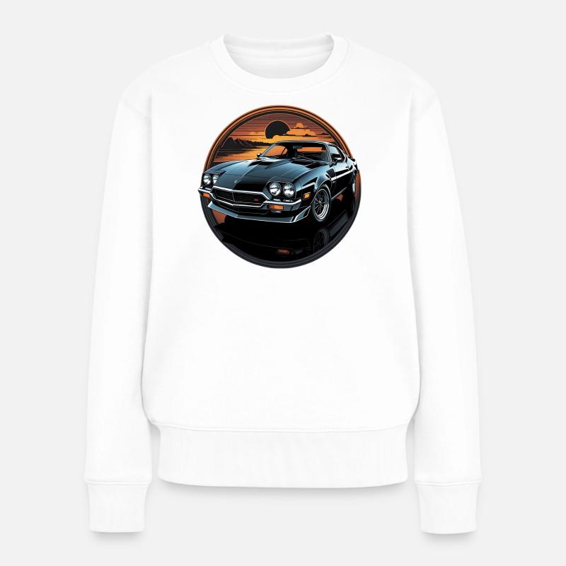 car_02 - Frauen Premium Bio Pullover - Weiß