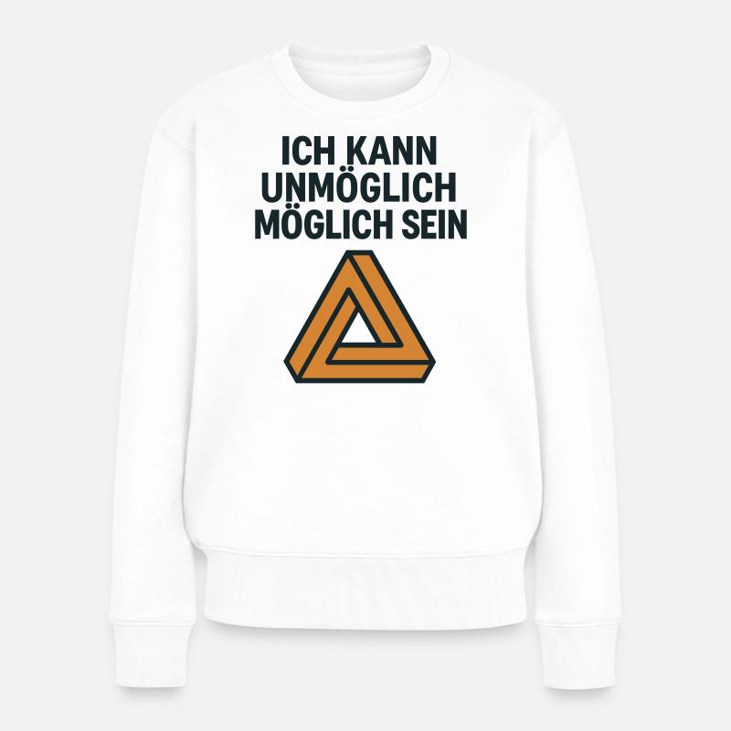 Unmöglich möglich - Frauen Premium Bio Pullover - Weiß
