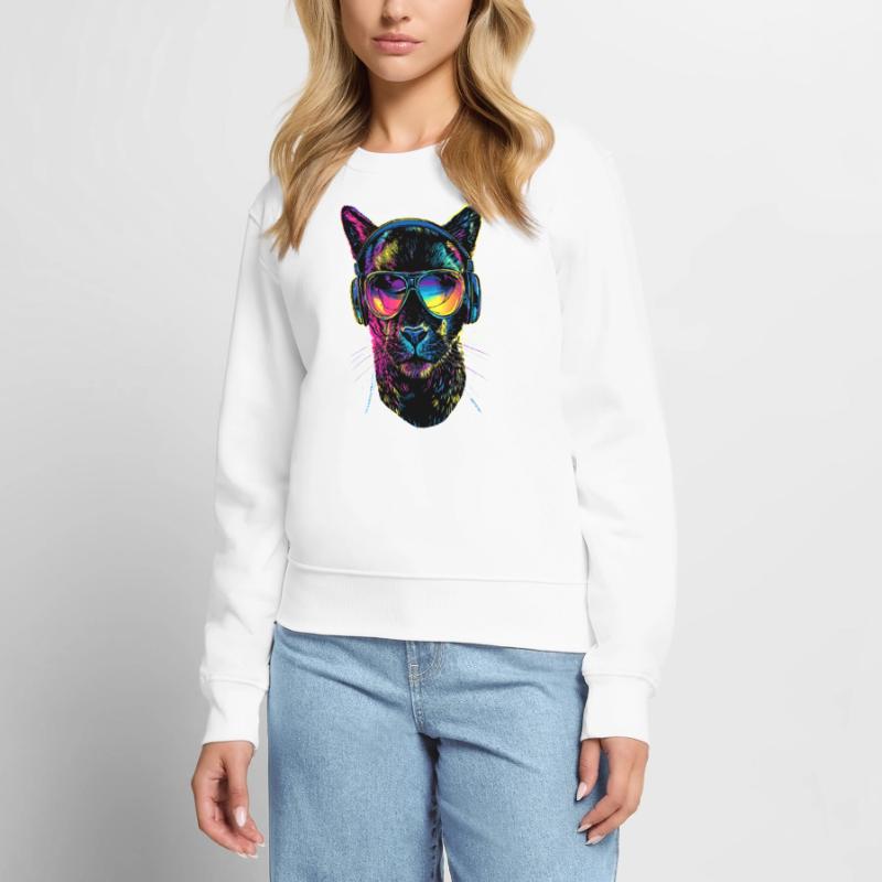 Panthère Léopard Grand Chat Mignon Gros Chat Panter Pull Premium bio Femme