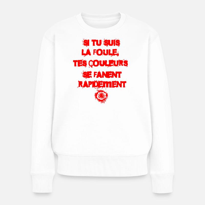 La foule - Pull Premium bio Femme - blanc