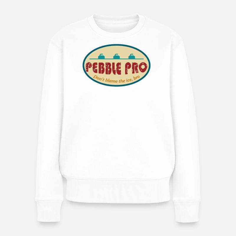 Pebble Pro - Frauen Premium Bio Pullover - Weiß