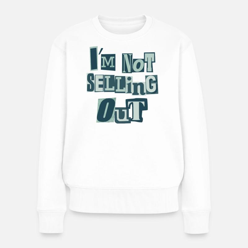 Je ne suis pas en rupture de stock (vert) - Pull Premium bio Femme - blanc