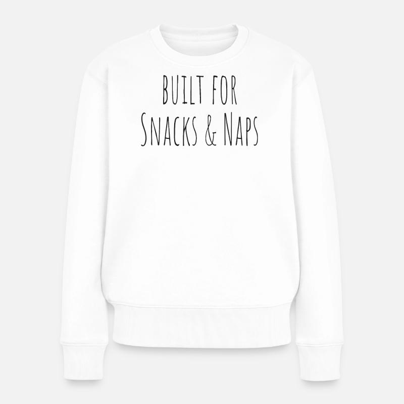 Conçu pour les collations et les siestes - Pull Premium bio Femme - blanc