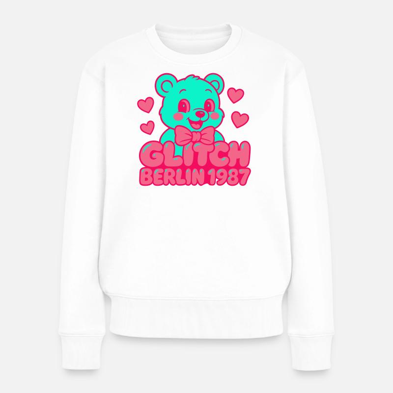 Glitch Berlin Supermignon - Pull Premium bio Femme - blanc
