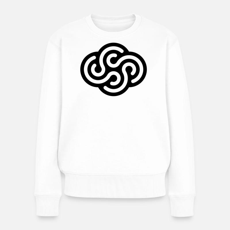 TOURBILLONS - Pull Premium bio Femme - blanc