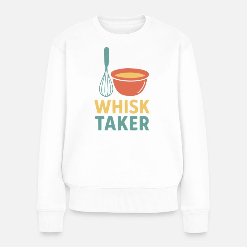 Fouet Taker Illustration Design - Pull Premium bio Femme - blanc