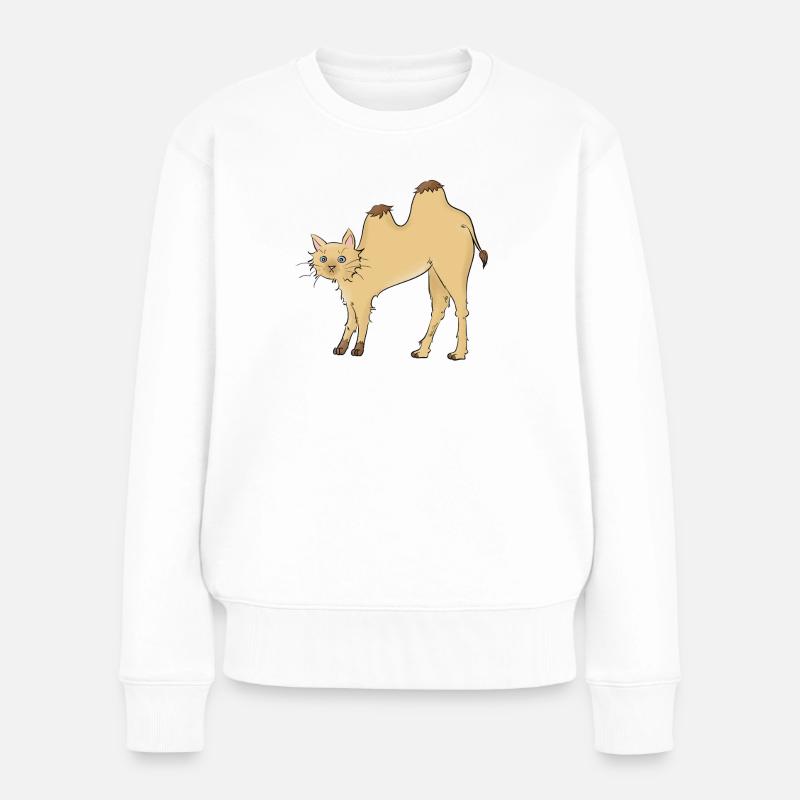 Chat-meau - Pull Premium bio Femme - blanc