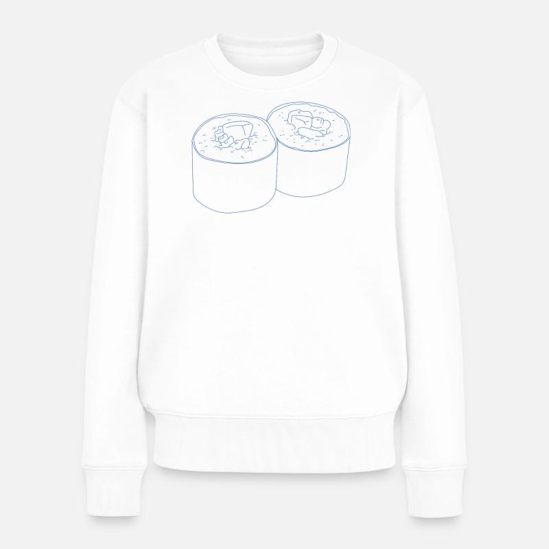 Conception de sushis - Pull Premium bio Femme - blanc