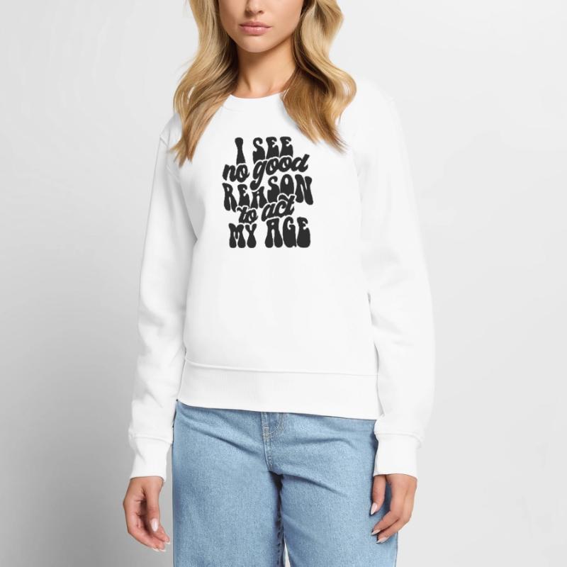 Conception d’impression avec message d’acceptation de soi Pull Premium bio Femme