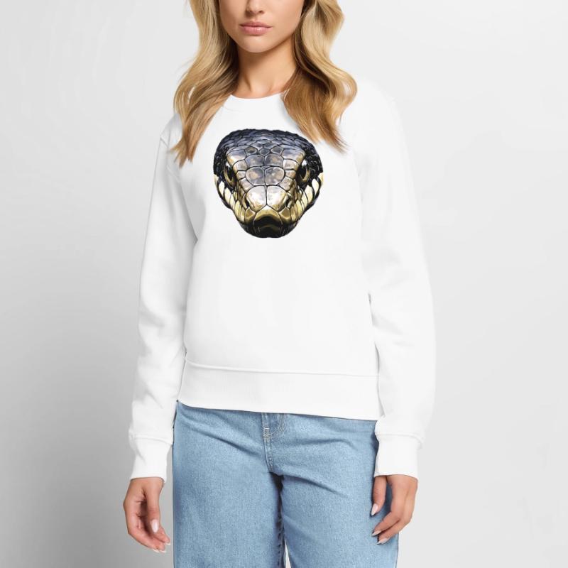 Schlange Python Kobra Klapperschlange Schlangen Frauen Premium Bio Pullover