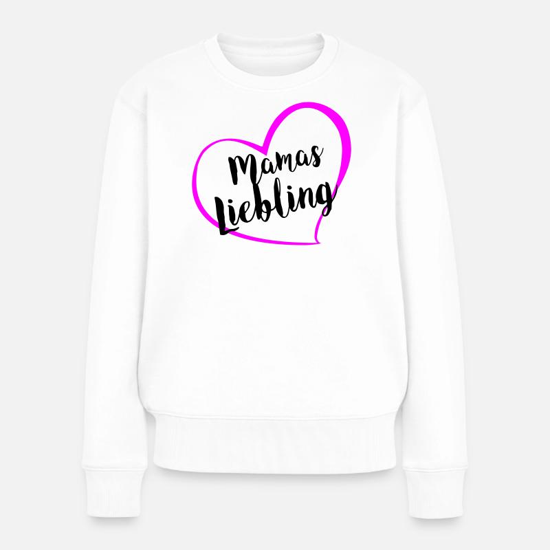 mamas_liebling - Frauen Premium Bio Pullover - Weiß