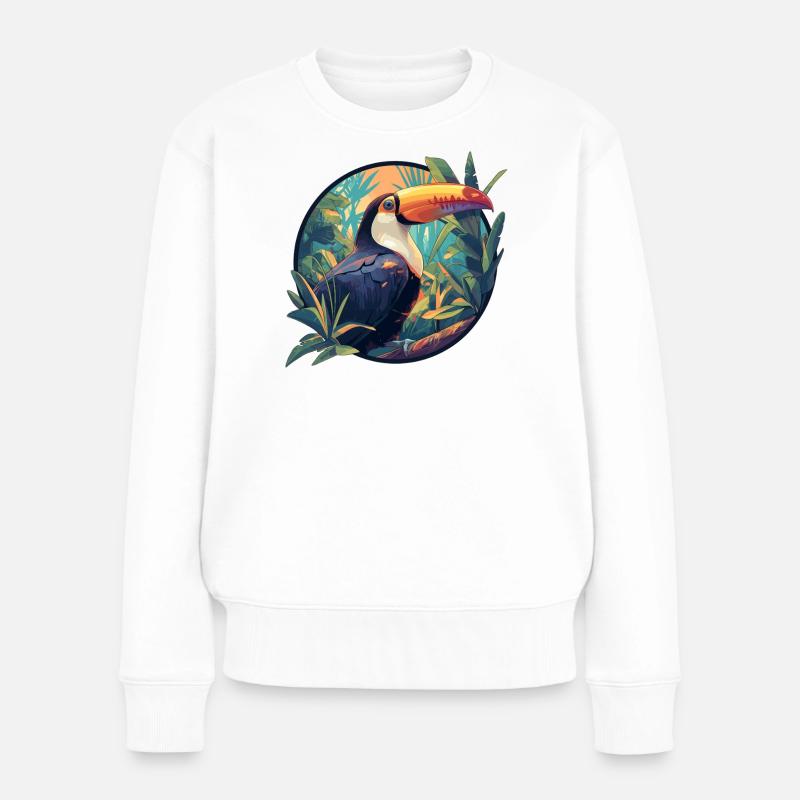 Toucans Toucan - Pull Premium bio Femme - blanc