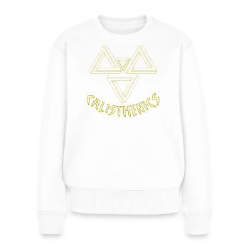 Bodybuilding gift idea - Women's Premium Organic Jumper - white - Front - Julia (174cm)
