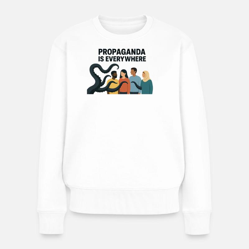 La propagande est une image de diversité partout - Pull Premium bio Femme - blanc