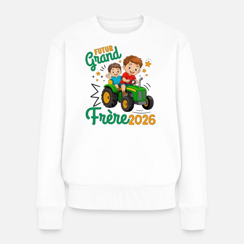Future Big Brother 2026, Ankündigung der Schwangerschaft - Frauen Premium Bio Pullover - Weiß