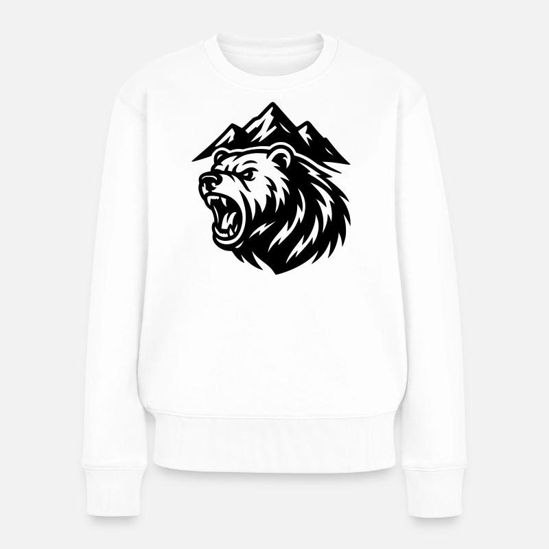Ours de montagne - Pull Premium bio Femme - blanc