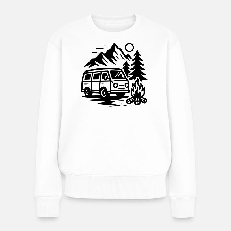Campeur - Pull Premium bio Femme - blanc