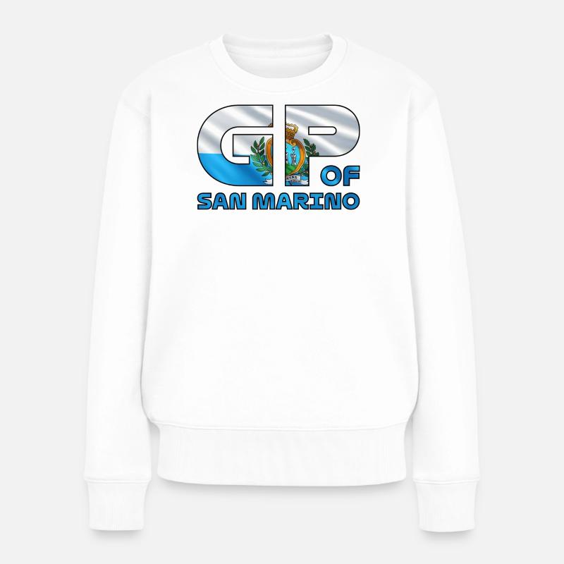 san_marino_gp - Frauen Premium Bio Pullover - Weiß