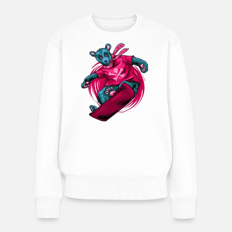 Ours des neiges - Pull Premium bio Femme - blanc