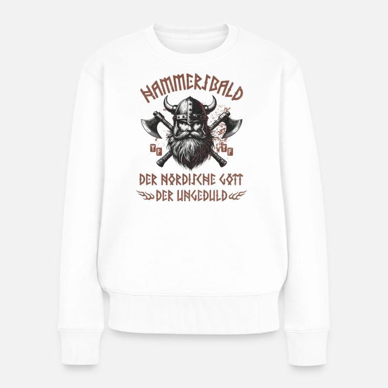 Hammersbald - Frauen Premium Bio Pullover - Weiß