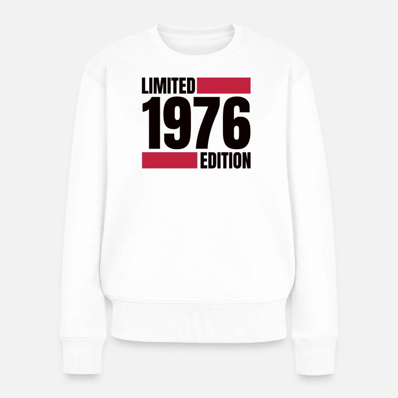 Limited Edition 1976 – Original seit ’76 - Frauen Premium Bio Pullover - Weiß