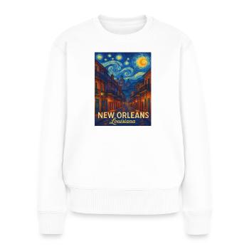 New Orleans Louisiana - Frauen Premium Bio Pullover - Weiß - Vorne - Julia (174cm)