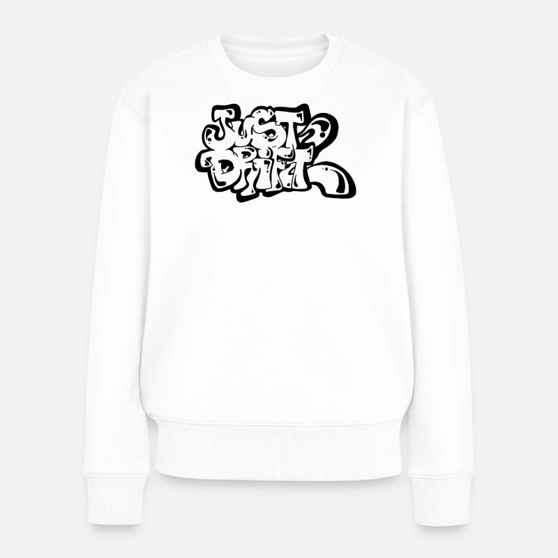 Just Drift 02 - Frauen Premium Bio Pullover - Weiß