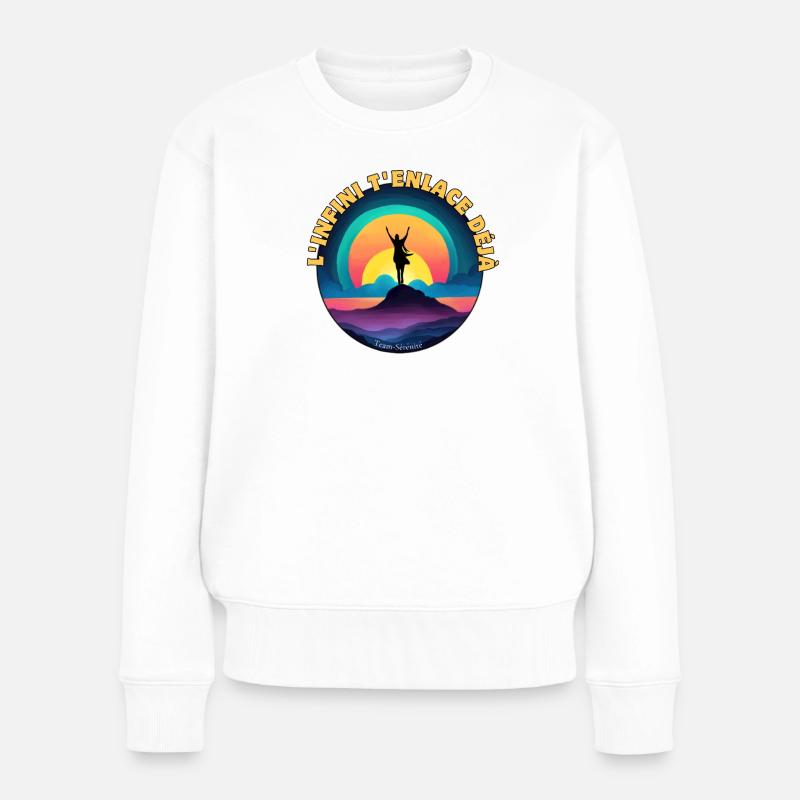 Infinity is already embracing you - Women's Premium Organic Jumper - white