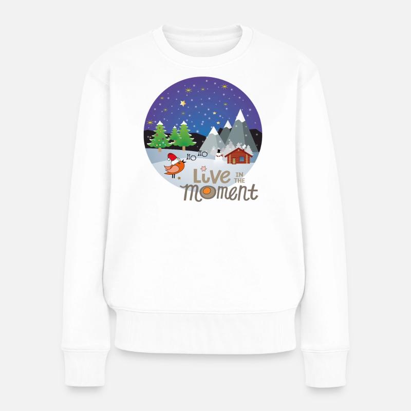 Winterzauber Christmas - Frauen Premium Bio Pullover - Weiß
