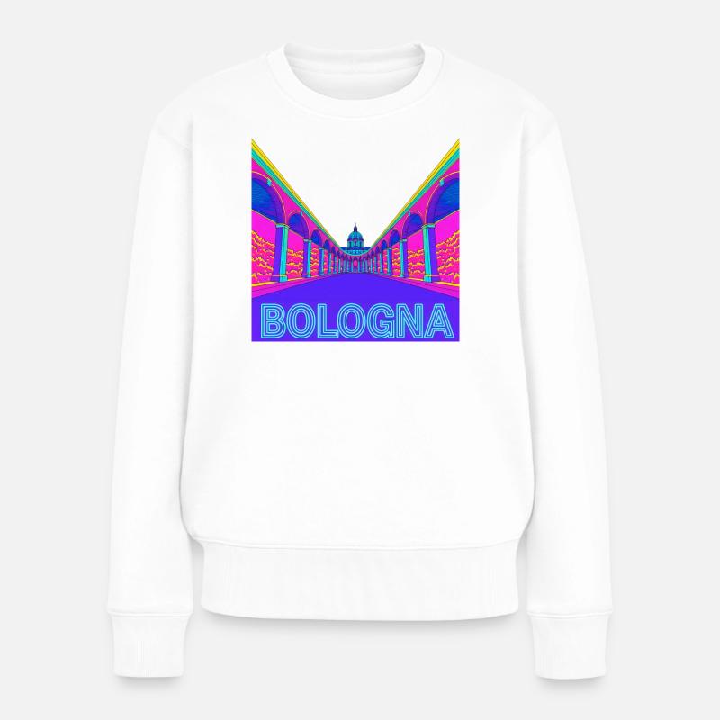 Portiques de Bologne - Pull Premium bio Femme - blanc