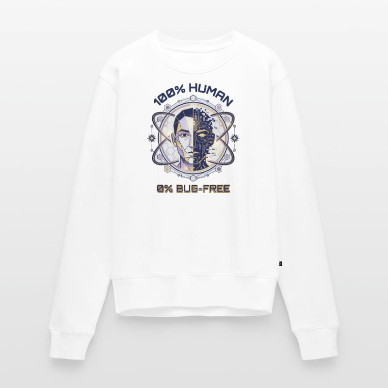 Human Glitch Code Women's Premium Organic Jumper
