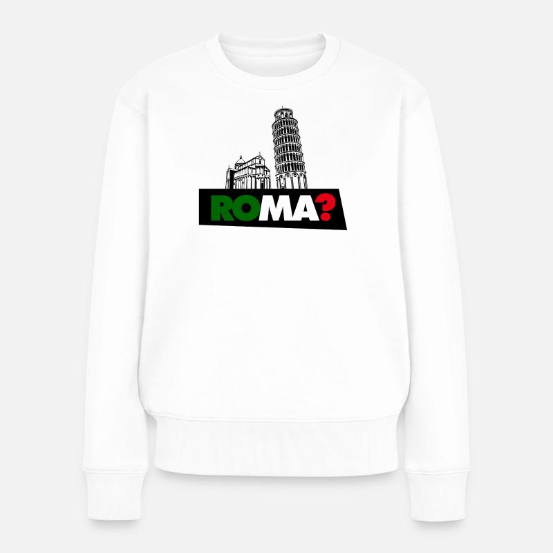 Rome? - Women's Premium Organic Jumper - white
