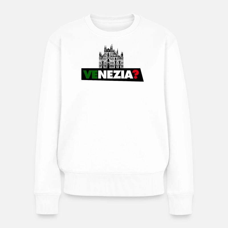 Venedig? - Frauen Premium Bio Pullover - Weiß