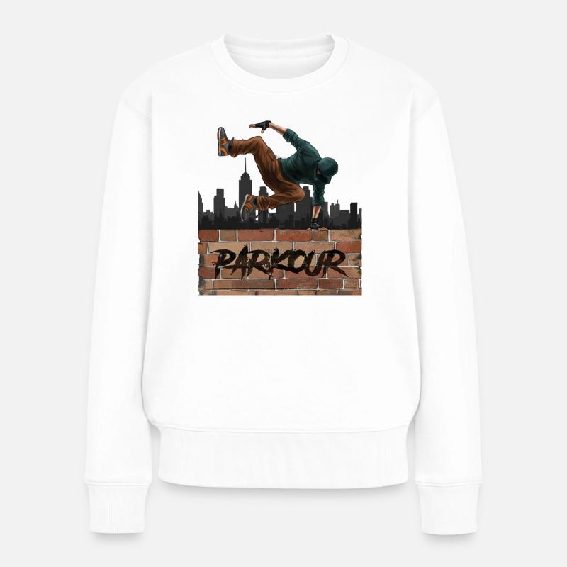 Parkour - Pull Premium bio Femme - blanc