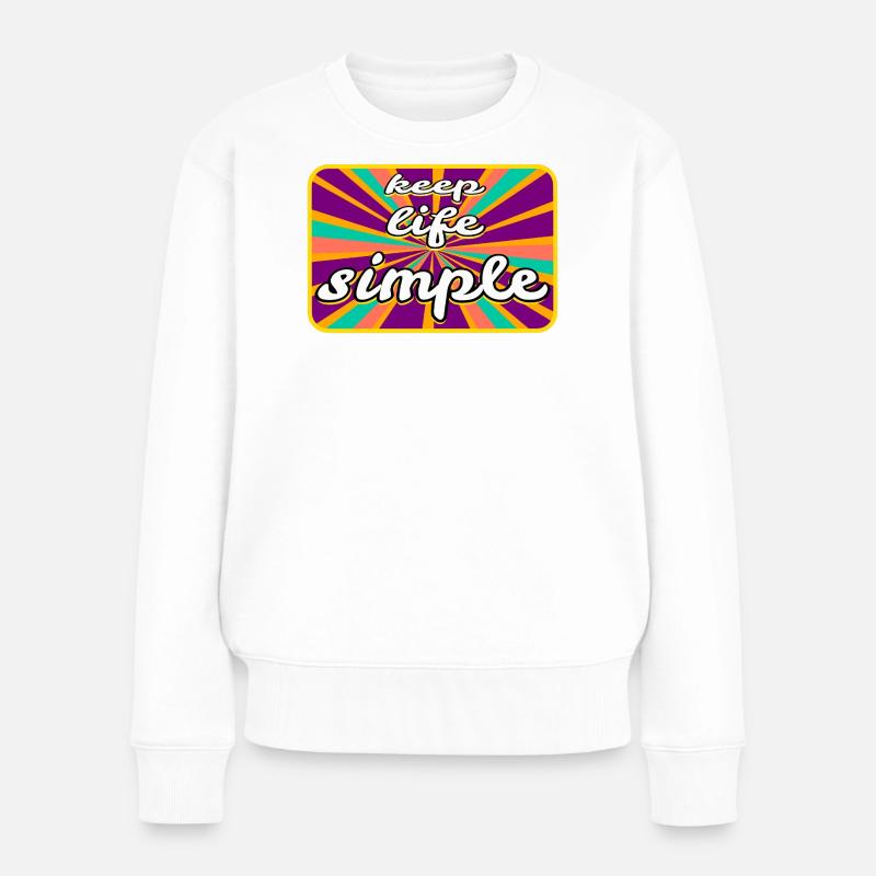 Vie simple - Pull Premium bio Femme - blanc