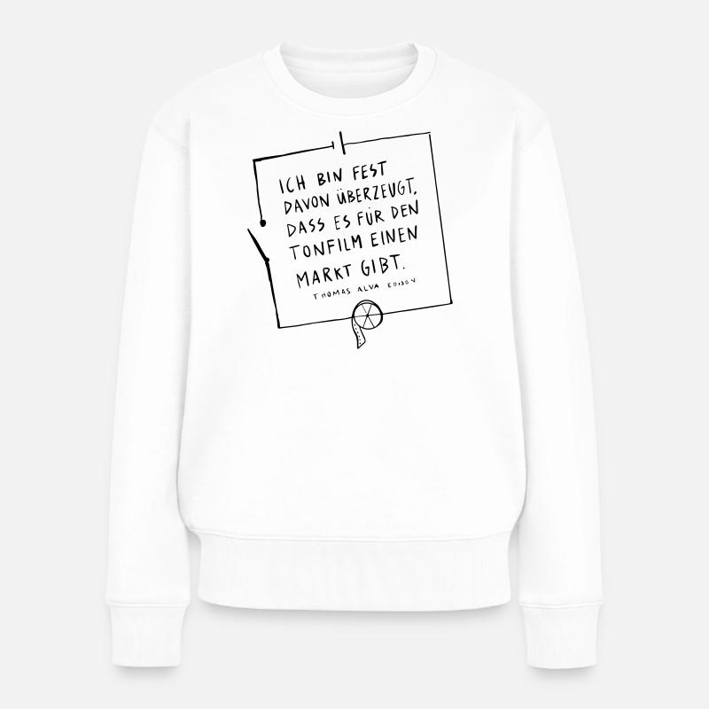 Thomas Edison Circuit - Pull Premium bio Femme - blanc