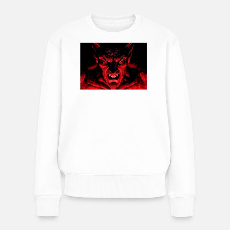 Le Diable - Pull Premium bio Femme - blanc