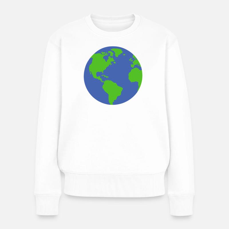 Planète Terre - Pull Premium bio Femme - blanc