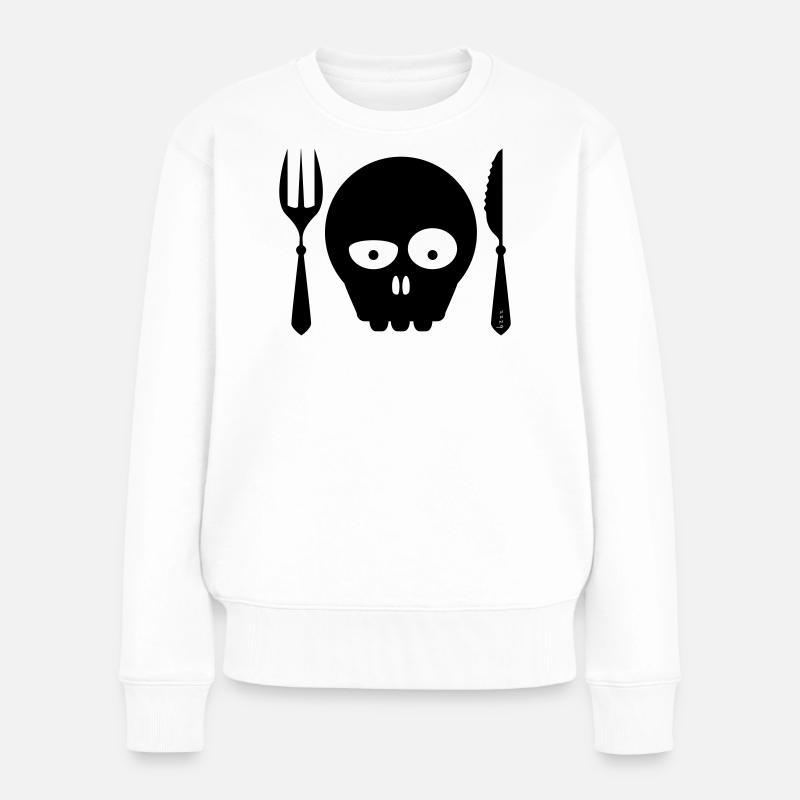 ENJOY_YOUR_MEAL-BON_APPETIT - Pull Premium bio Femme - blanc