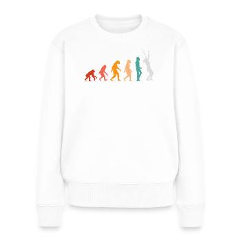 Tennis-Entwicklung - Frauen Premium Bio Pullover - Weiß - Vorne - Julia (174cm)