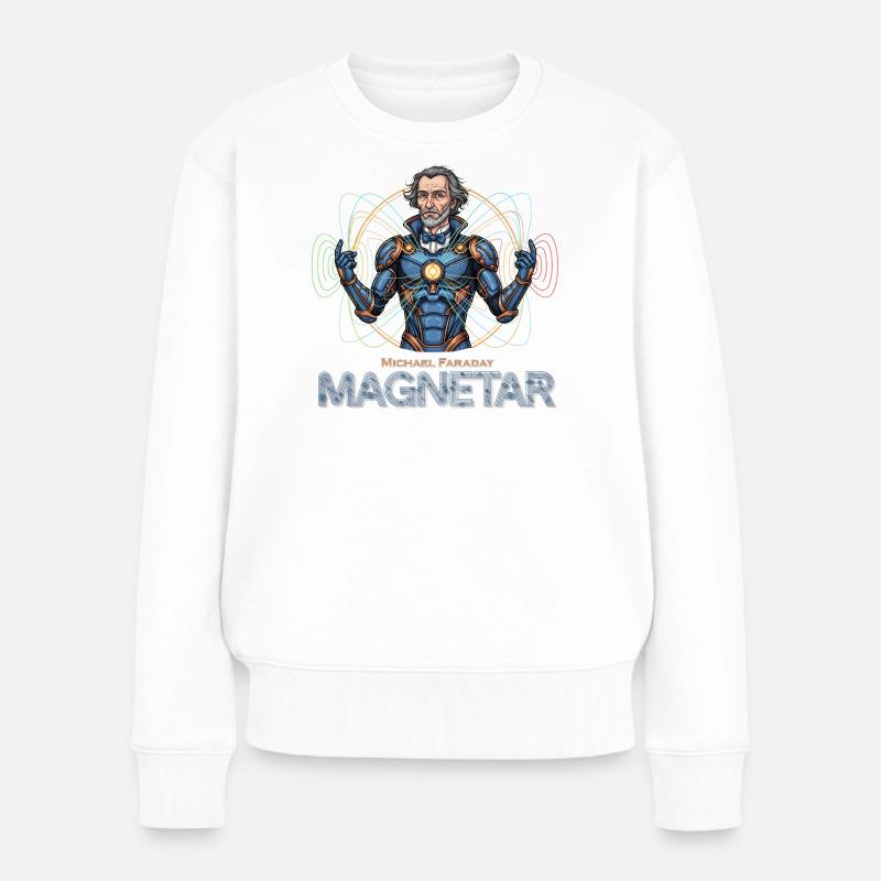 Faraday Magnetar en Armure - Pull Premium bio Femme - blanc