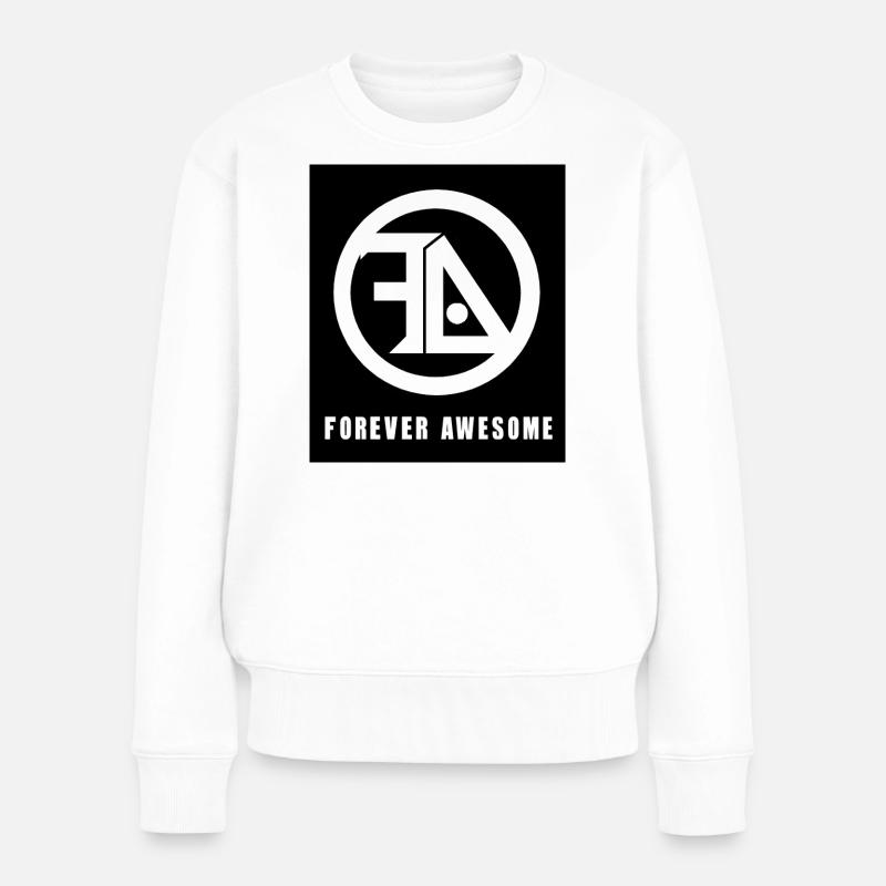 Noir et blanc toujours génial - Pull Premium bio Femme - blanc