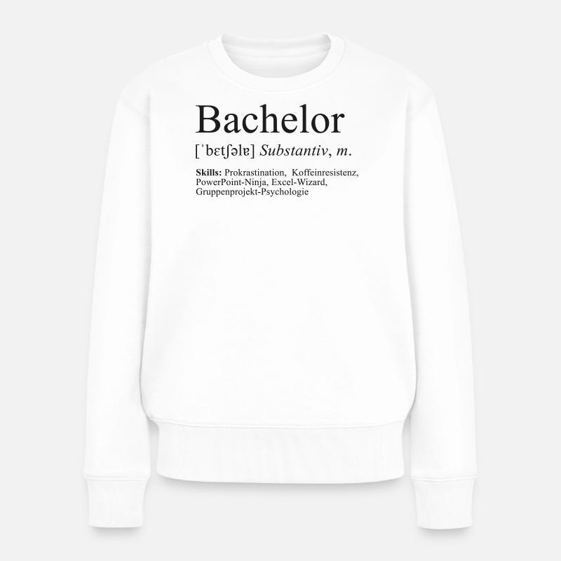 célibataire - Pull Premium bio Femme - blanc