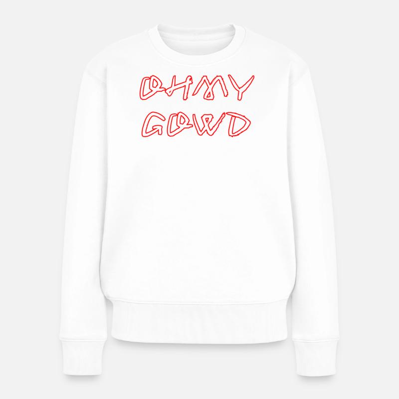 OHMY_GOWD - Pull Premium bio Femme - blanc